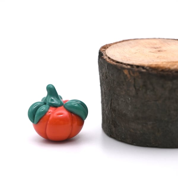 small glass pumpkin