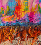 Abstract Acrylic Painting on Paper - Image 2