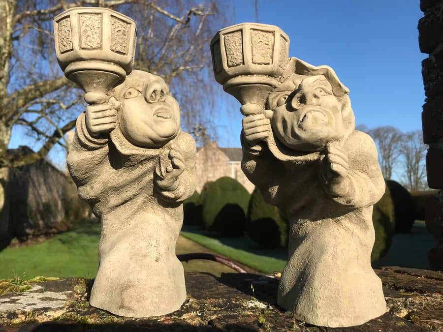 The Watch – ‘The Night Watchman’ & ‘The Watcher’ (candle holders) Stone Ornament