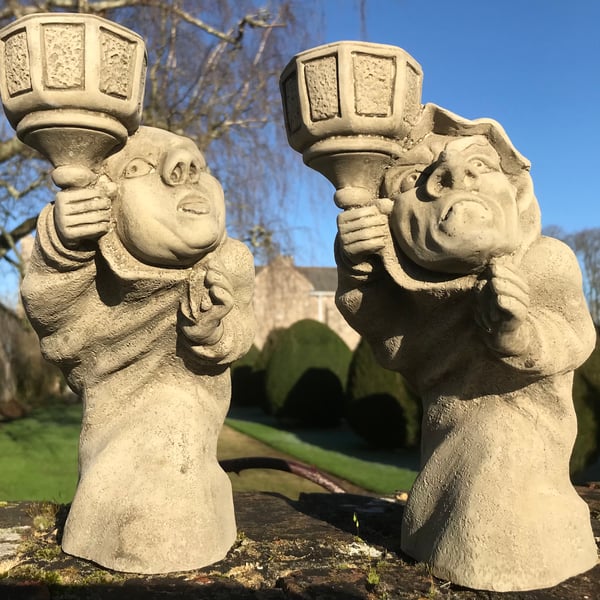 The Watch – ‘The Night Watchman’ & ‘The Watcher’ (candle holders) Stone Ornament
