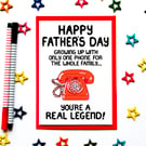 Funny, Joke Father's Day Phone Card For Dad, Daddy, Grandad, From Son, Daughter