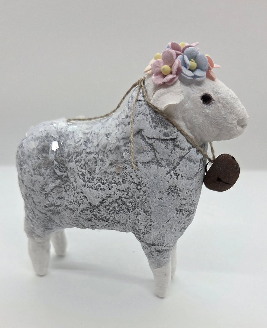 Charming Herdwick Sheep Spun Cotton Ornament 