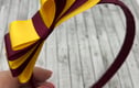 Wine/Burgundy and Yellow Gold