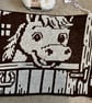 Crocheted Horse Blanket – Chocolate Brown & Parchment  - Image 4