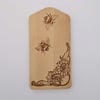 Bumble bees and flowers pyrography breakfast or serving board