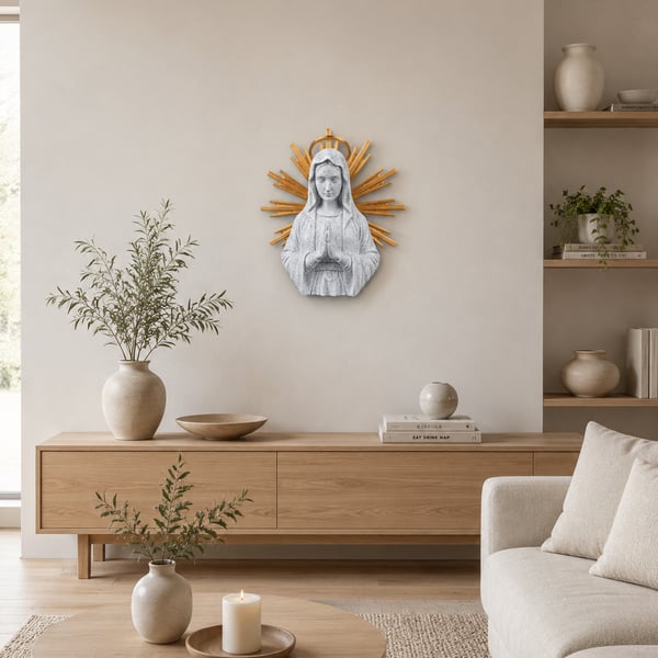 Holy Mary – Virgin Mary Wall Art & Catholic Religious Sculpture