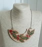 Pyrography wooden holly pendant - Image 2