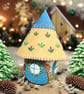 Hand Embroidered Christmas Gift Fairy House - Image 1