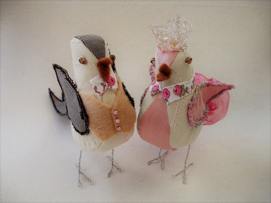 Bird Wedding Cake Toppers, Handmade Cake Toppers, Vintage Wedding, Country 
