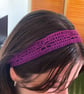 Purple Crochet Headband