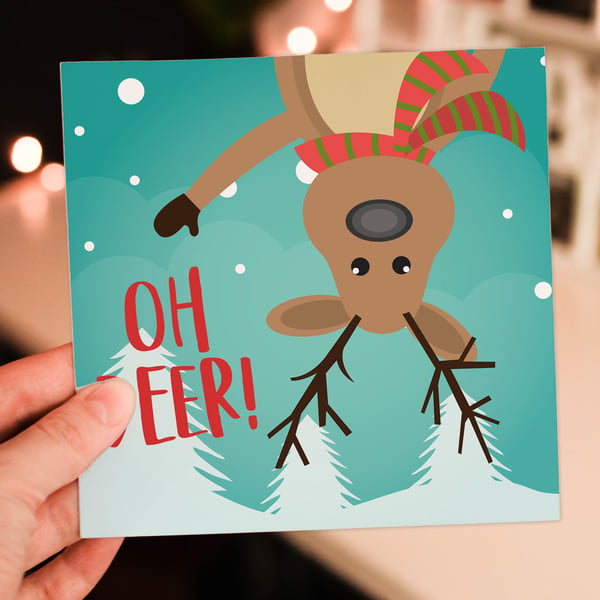 Christmas card: Oh deer!