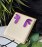 Mirror Purple Matisse Droop Drop Earrings - Image 6