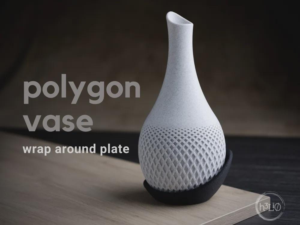 Polygon Vase Minimalist Home Decor Scandinavian Style Decor