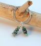  Emerald & Silver Earrings, May Birthstone, 20th Anniversary, Gifts For Taurus - Image 3