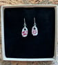 Handmade Ceramic Earrings One of a Kind Sterling Silver Eco Friendly Gifts - Image 5