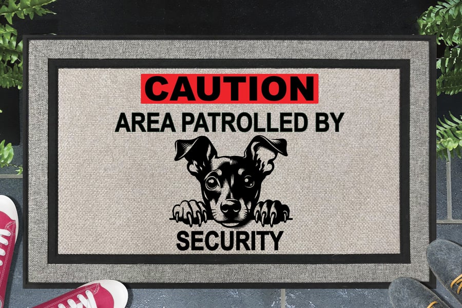 Manchester Terrier Security Door Mat - All Weather Doormat - 45x70cm 