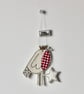 'Happy Christmas Robin' - Hanging Decoration - Image 1