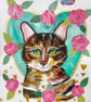 Pussycat and Roses Illustration
