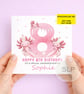 Personalised Axolotl Birthday Card – Cute Axolotl Birthday Card