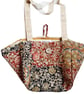 Indian block print shoulder bag: patchwork design - Image 1