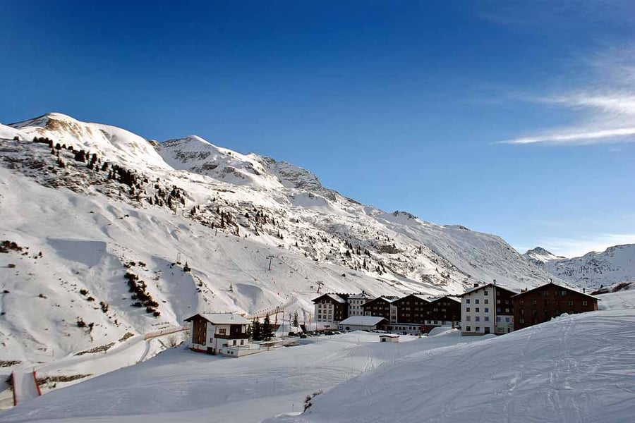 Zurs Lech Am Arlberg Austrian Alps Austria 12"x18" Print