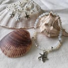 Moonstone Gem Beaded Bracelet