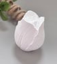 White Rose Bud Essential Oil Fragrance Diffuser - Eco Friendly Clay