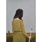 Original Painting - Lady With Tin Whistle - Art Gift (Unframed)