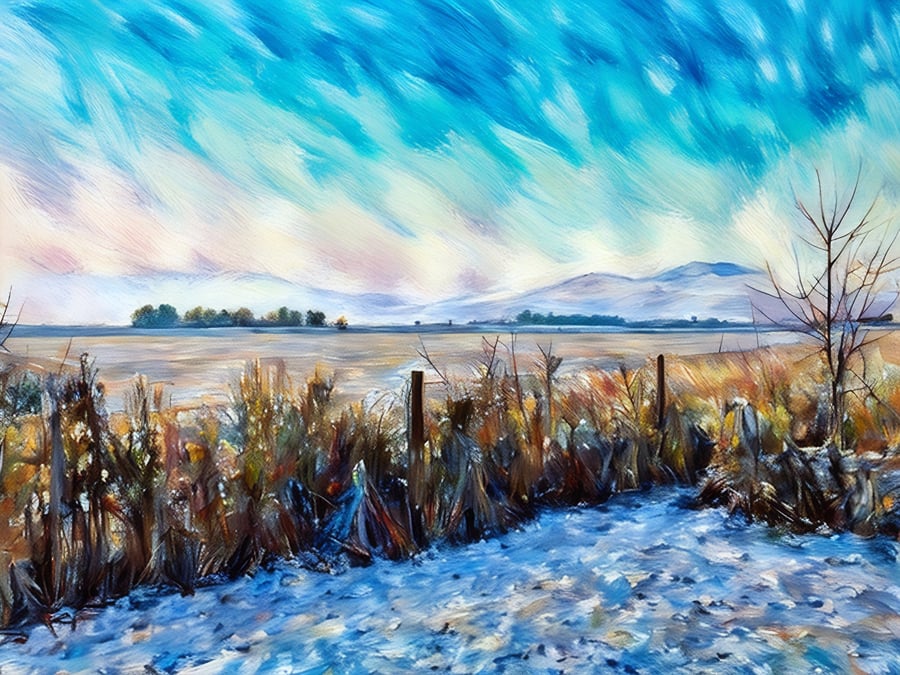 A4 Print Norfolk Morning Winter 2026