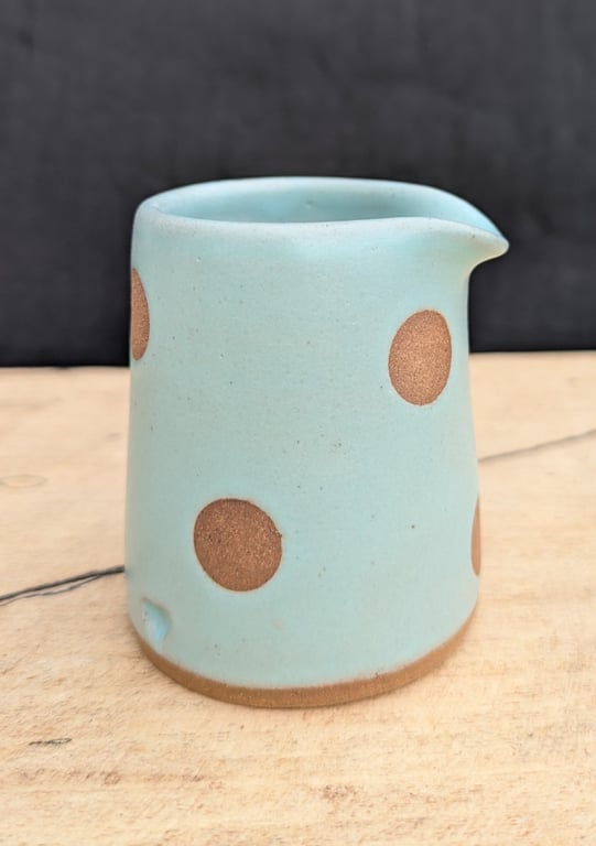 Spotty seafoam green diddy jug (toasted)