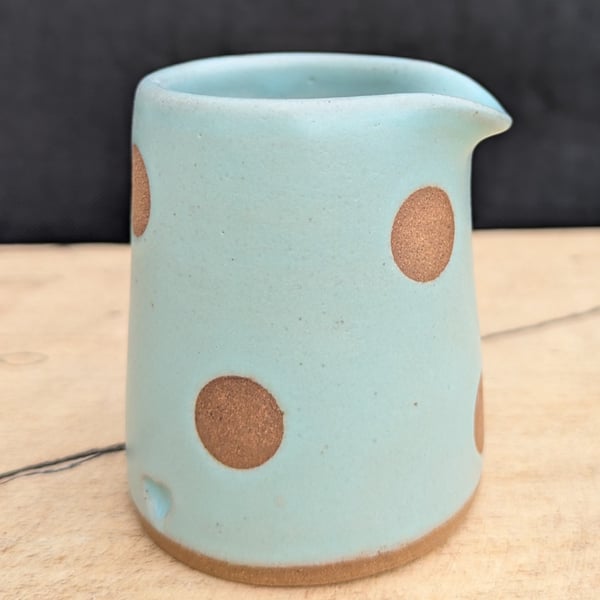 Spotty seafoam green diddy jug (toasted)