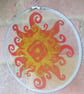 Suncatcher - Sun burst with Celtic Knot in centre - Medium