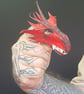 Dragon finger puppet  red and black. - Image 6