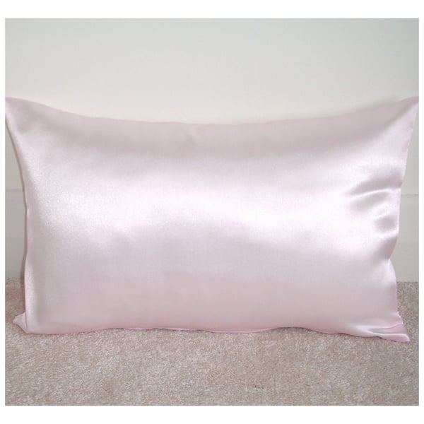 Tempur Travel Pillow Cover 16x10 Satin Pillowcase Pink SMALL