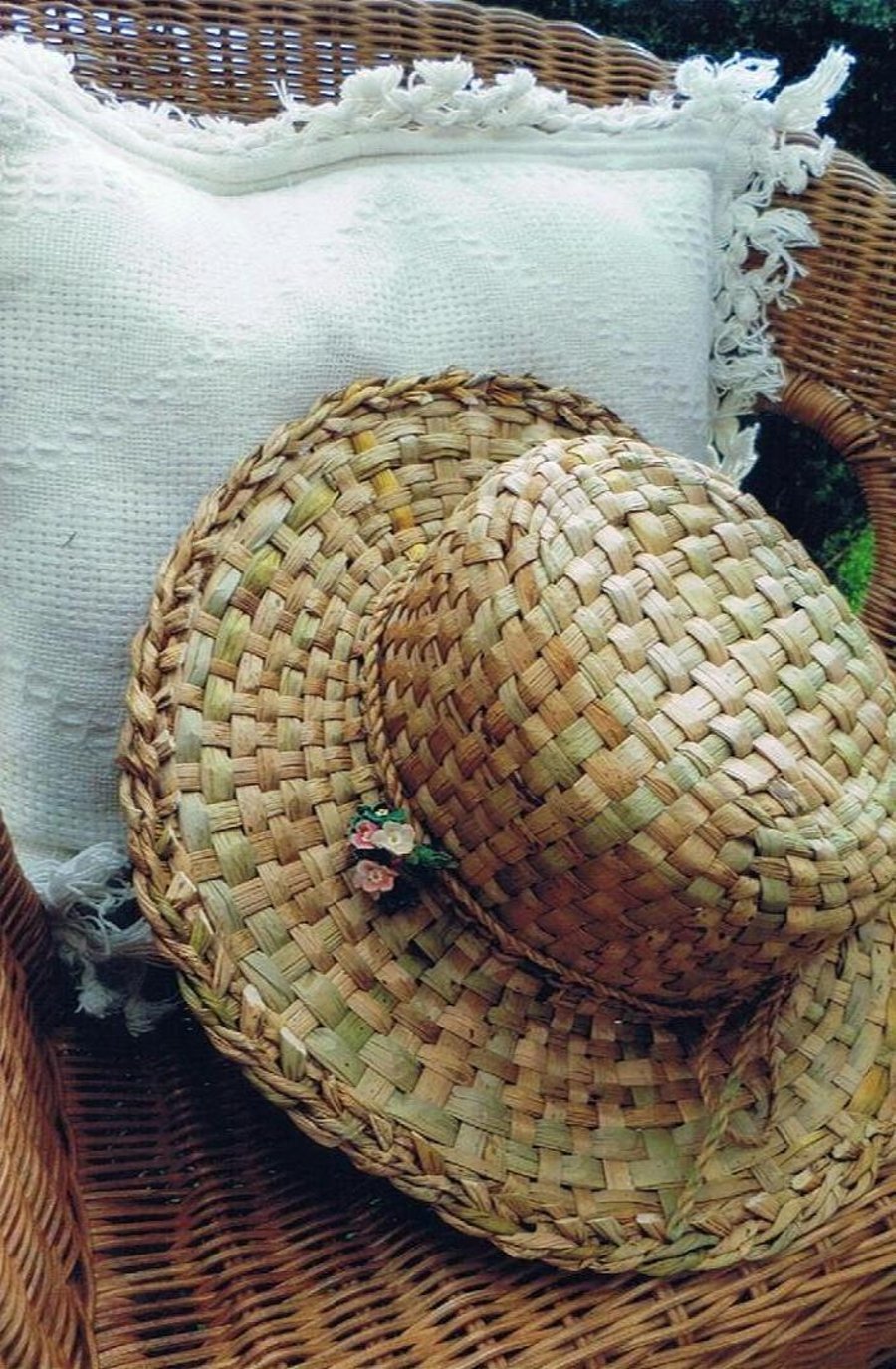 Rush Hat - Traditional Boater - Sunhat - Wedding Hat -Handmade in Cornwall - 672