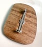Dragonfly  and Lily Art Brooch - Image 3