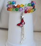 Gorgeous Over The Rainbow Memory Wire Bracelet. - Image 4