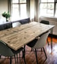 Dining Table, Custom Made From Reclaimed Scaffold Boards For Rustic, Industrial  - Image 4