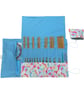 Liberty Floral fabric interchangeable and double pointed knitting needle case, - Image 1