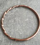 Copper half twist bangle, 7th anniversary gift - Image 6