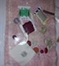 Vintage pink and cream slow stitching kit  - Image 3