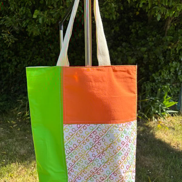 Patchwork orange bag