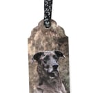 Handmade Catahoula Leopard Dog Bookmark with Ribbon