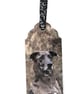 Handmade Catahoula Leopard Dog Bookmark with Ribbon