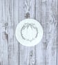Christmas wreath embroidery patch. DIY Xmas tree decoration - Image 2