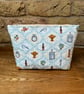 Bridgerton Style Quilted Fabric Makeup Bag