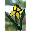 Daffodil Suncatcher Stained Glass Handmade Bulb Flower