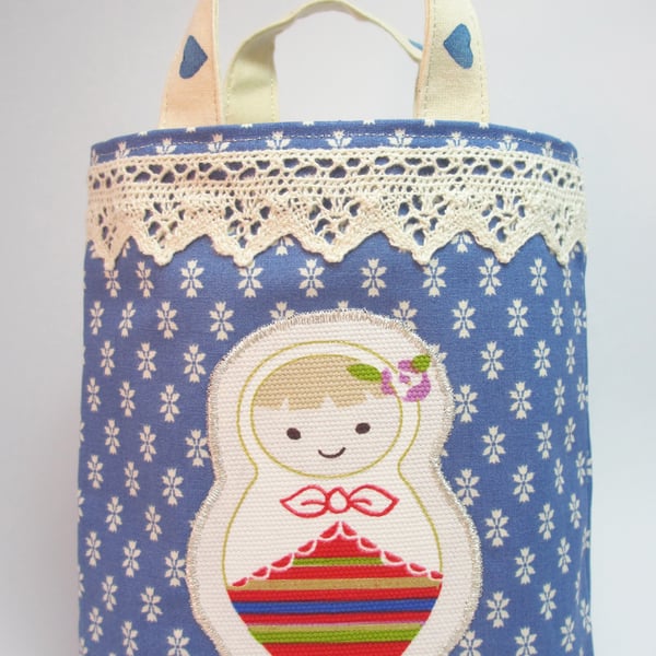 Gorgeous Russian Doll Handmade Gift Bag