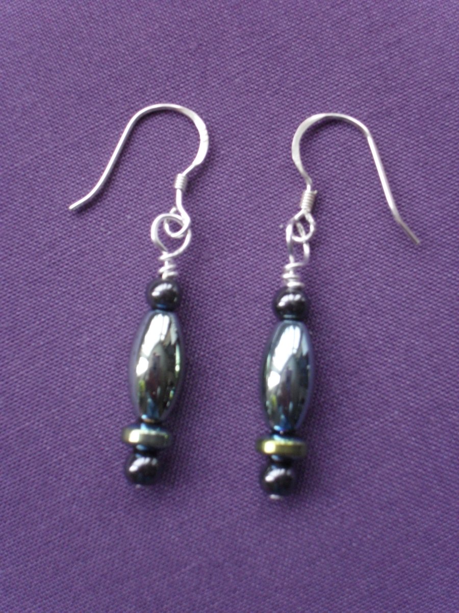 Haematite Earrings