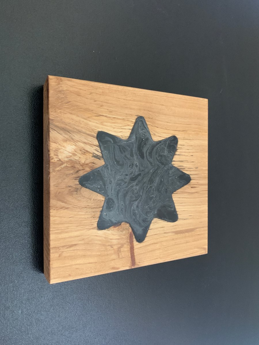 Solid Wood & Resin Coaster